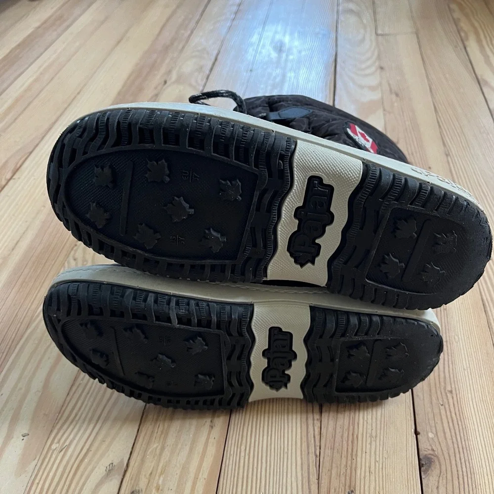 Pajar Canada‎ Kids 5Y Waterproof Snow Boots Black Leopard Print -40C Rated EU 37